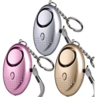 Funda Alarma – 140 dB Fuerte Alarma de Sonido Personal con Linterna Llavero- Alarma antipánico Autodefensa Sirena para…